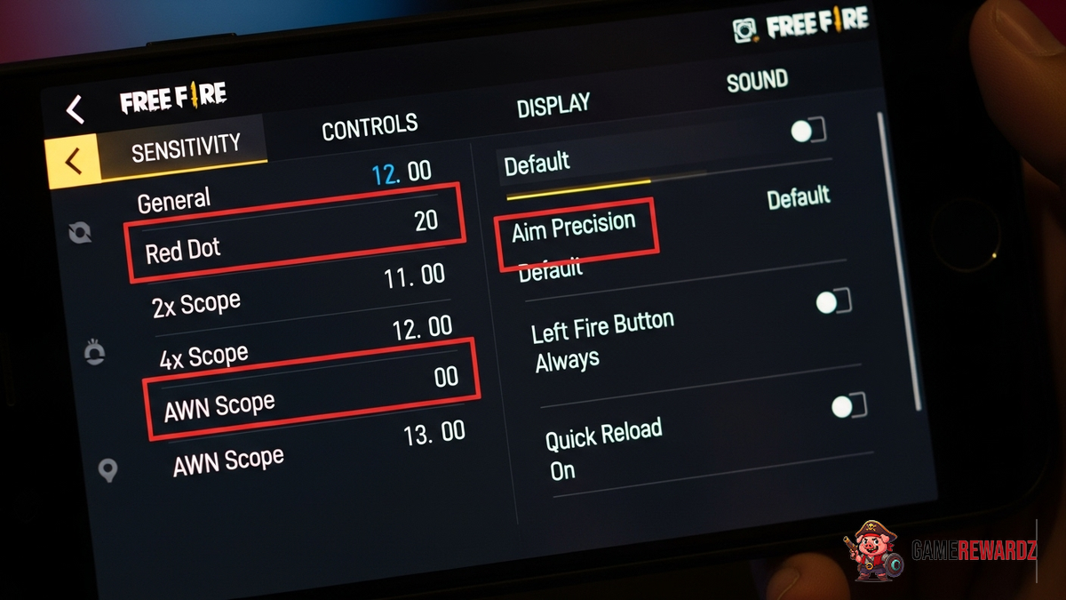 Free Fire Secret Settings for Pro Players